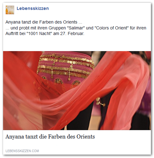 Anyana tanzt die Farben des Orients